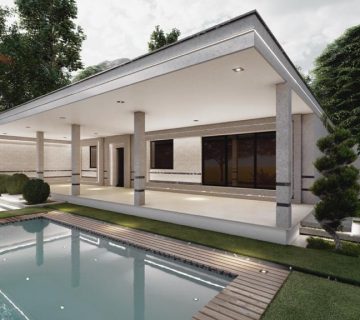 طراحی محوطه و استخر