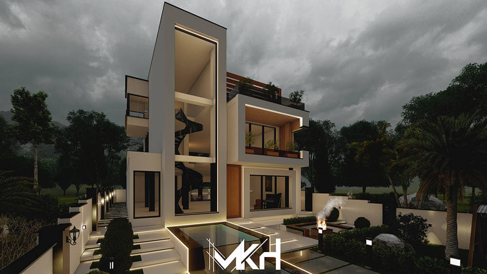 طراحی ویلا دوبلکس