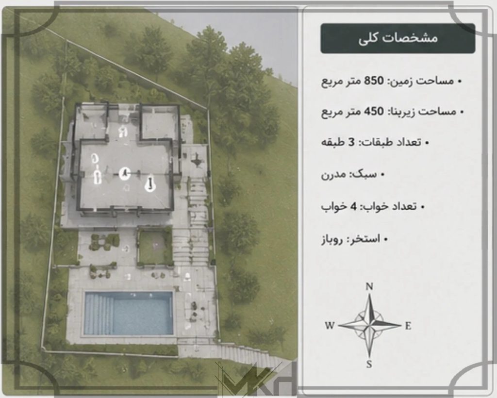 مشخصات کلی زمین پروژه لوکس تیارا